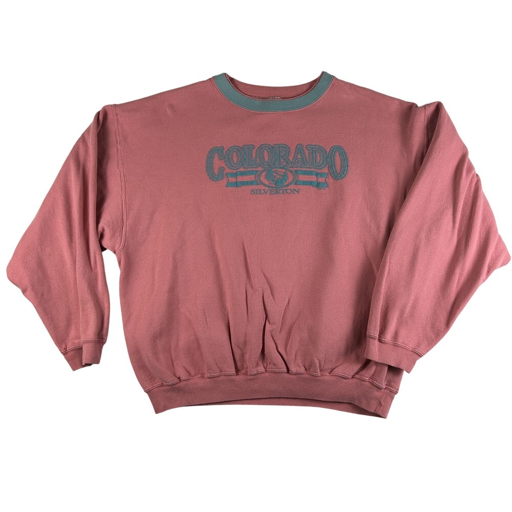 Vintage Lee Colorado Silverton Sweatshirt Womens XL Fleece Graphic Crewneck USA